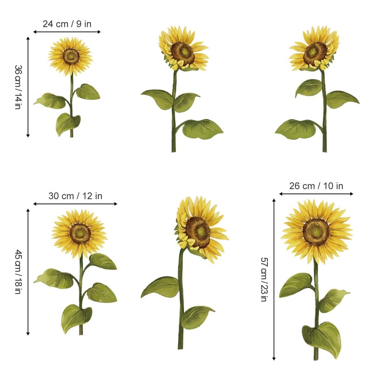 Sunflower Wall Decals