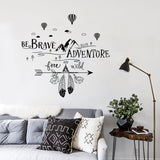 Inspirational Quotes Mountains Wall Decals