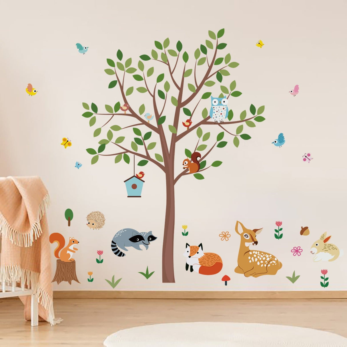 Forest Animals Tree Wall Decals