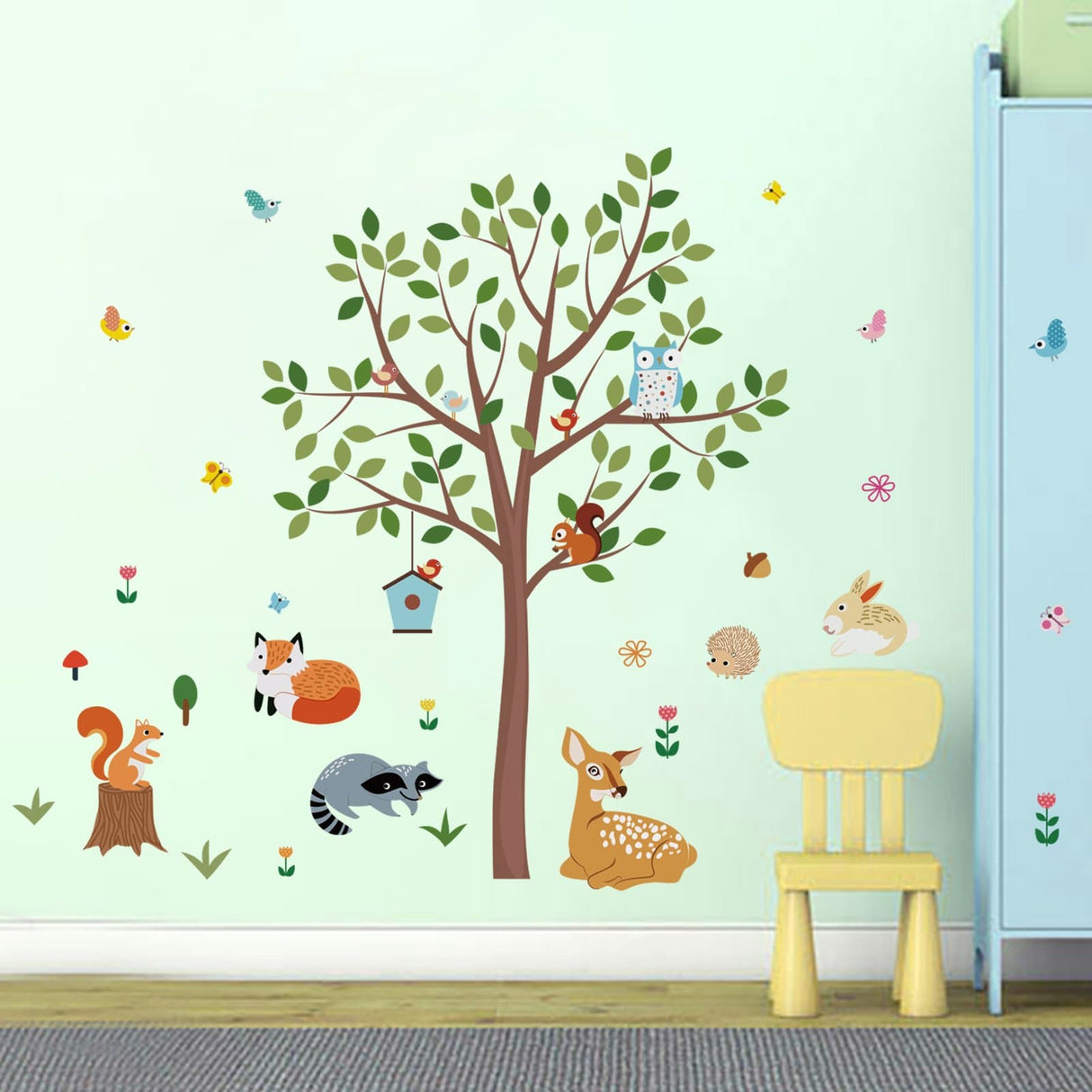 Forest Animals Tree Wall Decals