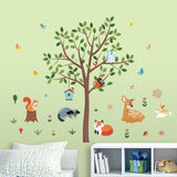 Forest Animals Tree Wall Decals