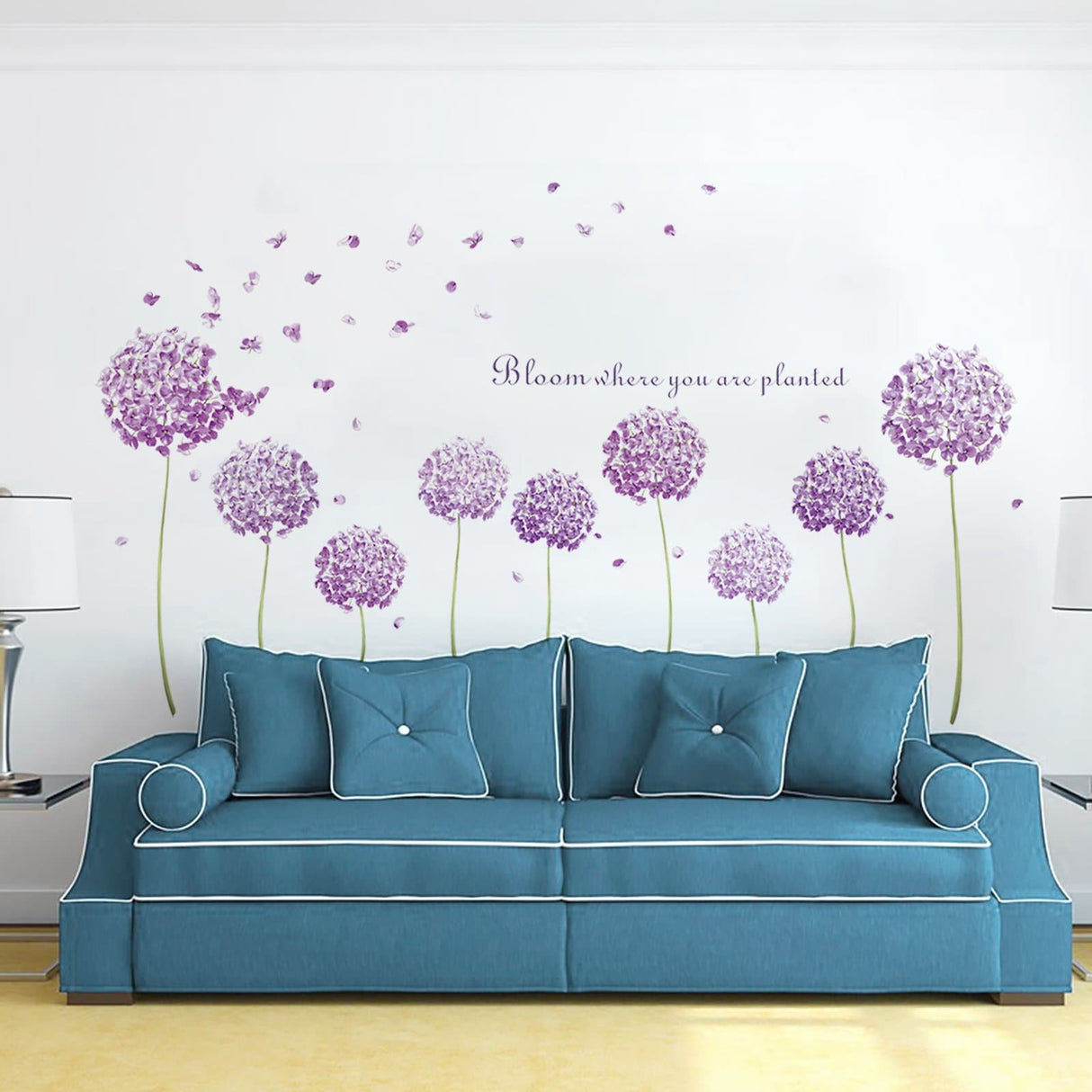 Purple Dandelion Wall Decals