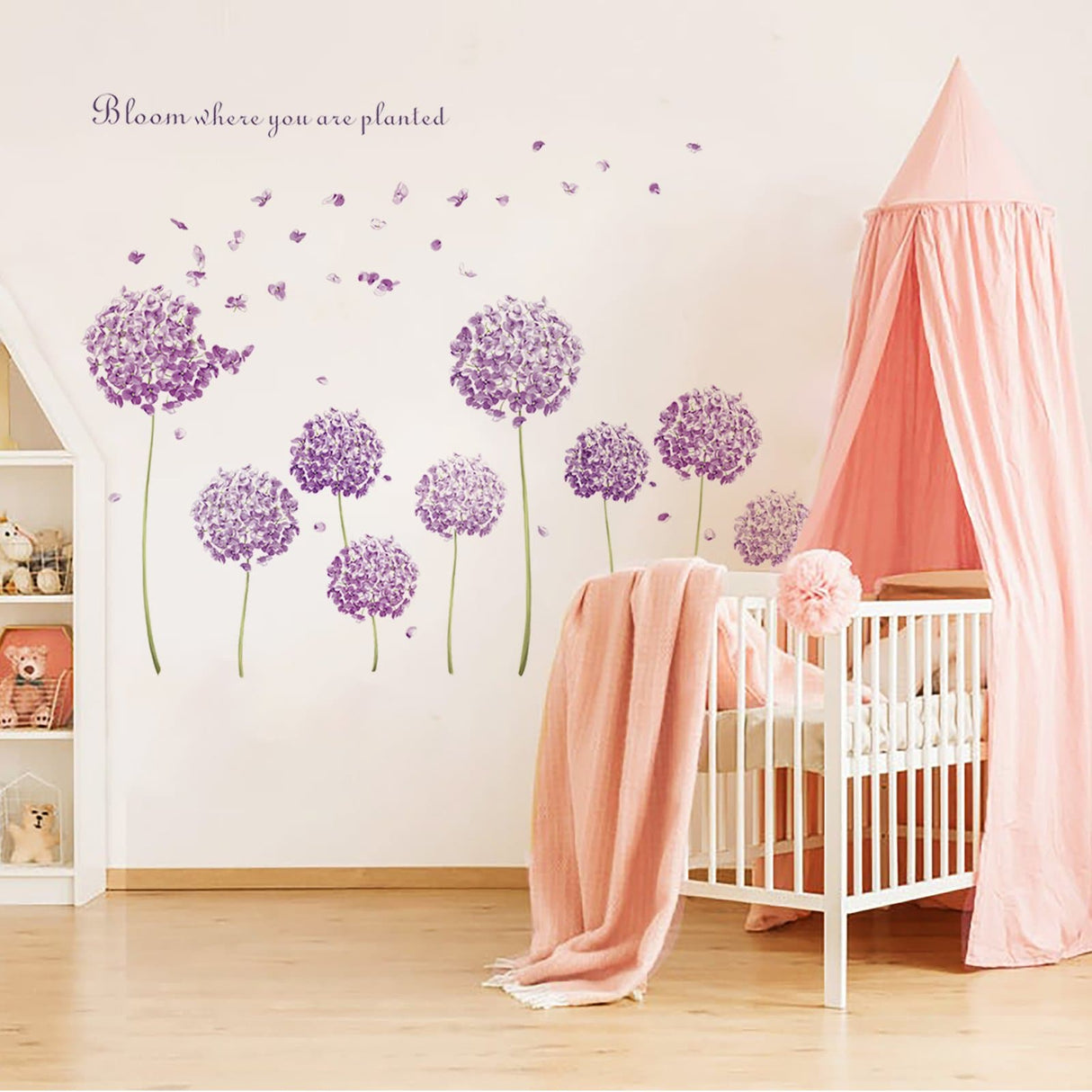 Purple Dandelion Wall Decals