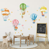 Animals Hot Air Balloons Wall Decals