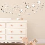 60 Pieces Star Acrylic Wall Decals