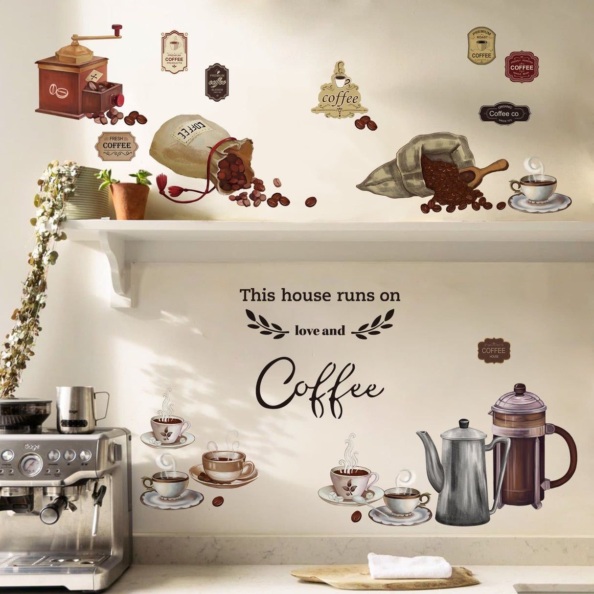 Coffee Kitchen Wall Decals