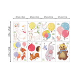 Colorful Balloon Animals Wall Decals
