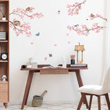 Pink Blossom Tree Wall Decals