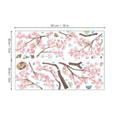 Pink Blossom Tree Wall Decals