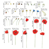 Red Poppy Flower Wall Decals