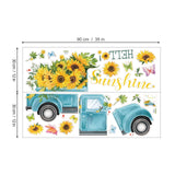 Sunflower Butterfly Wall Stickers