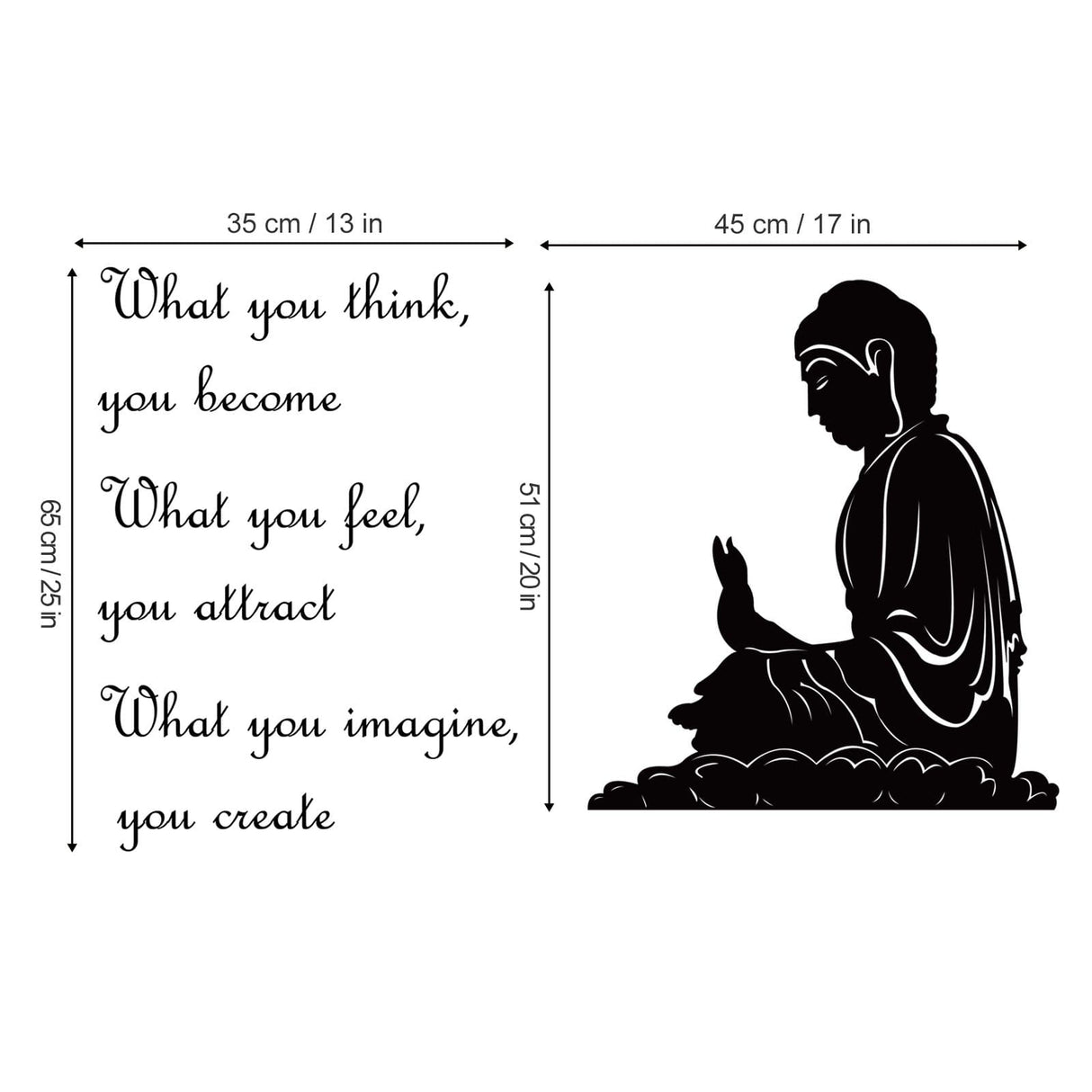 Zen Inspirational Buddha Wall Decals