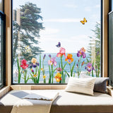 Garden Flower Window Wall Decals