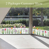 Garden Flower Window Wall Decals