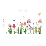 Garden Flower Window Wall Decals