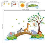 Jungle Animals Tree Wall Decals