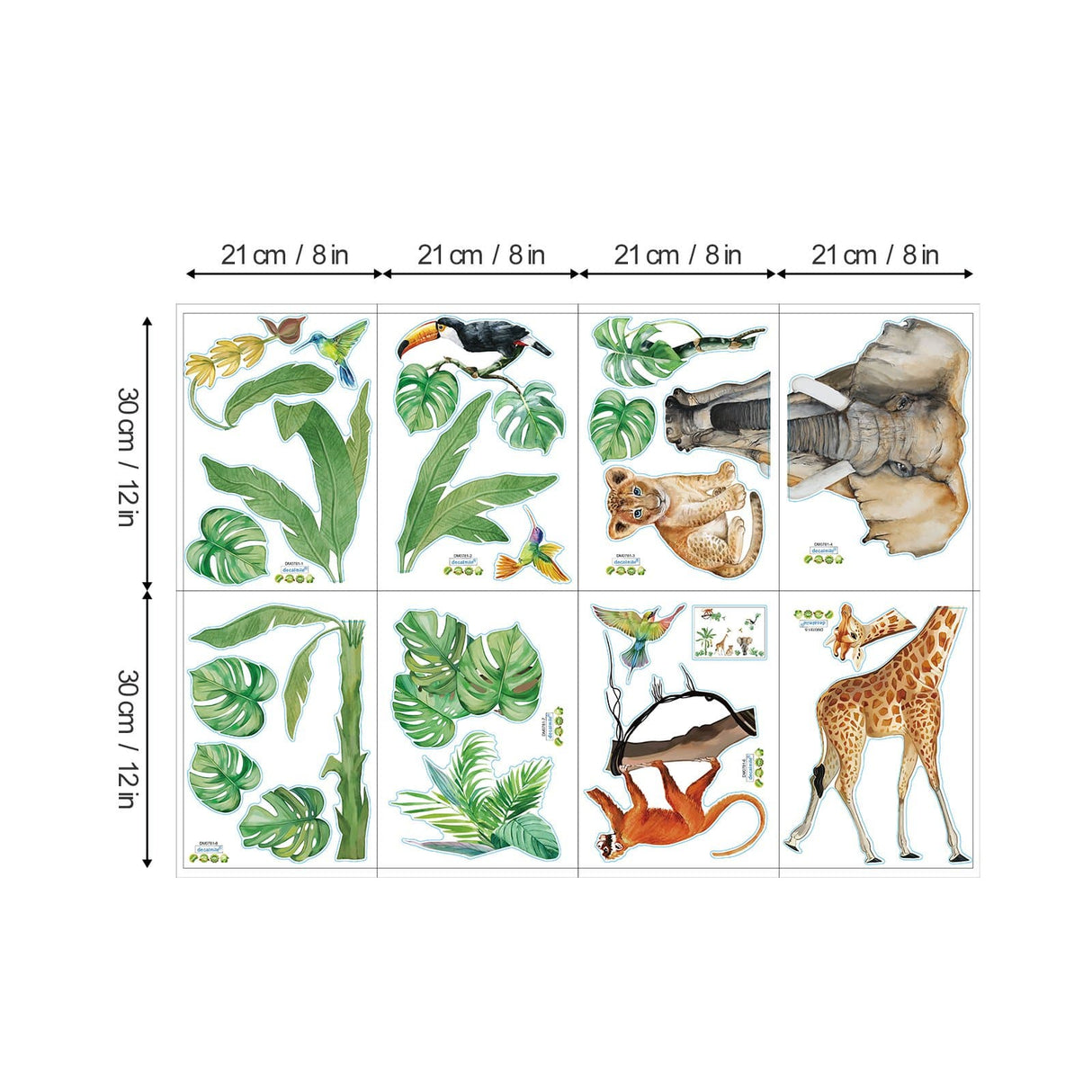 Jungle Animals Wall Decals