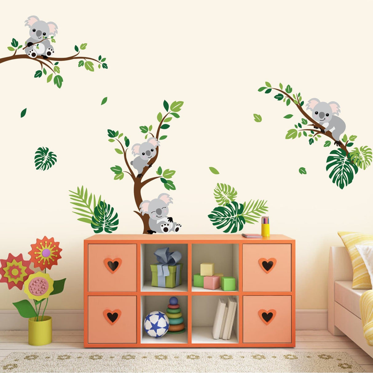 Koala and Tree Branch Wall Decals