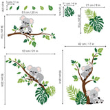 Koala and Tree Branch Wall Decals