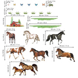 Colorful Horse Wall Decals