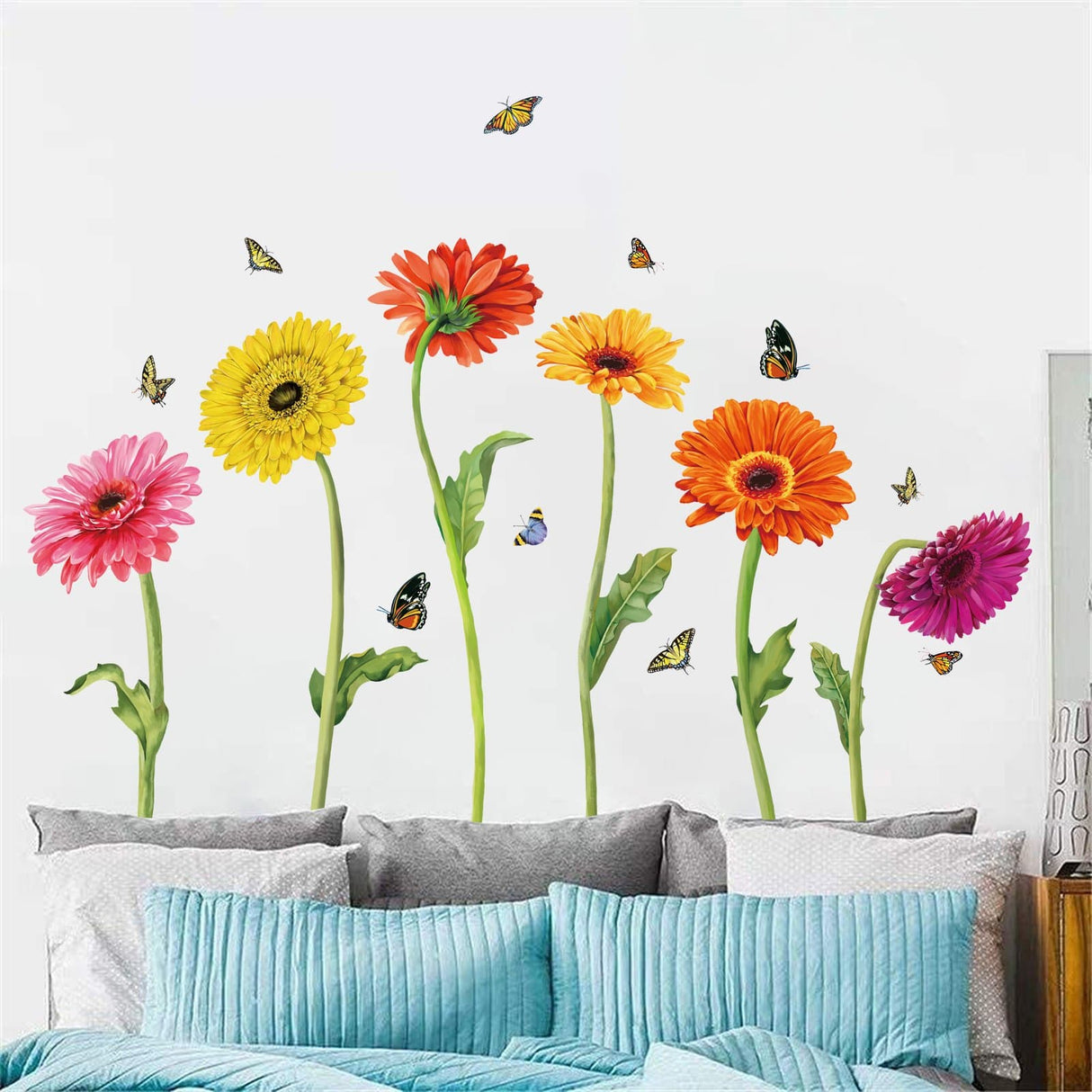 Colorful Flower Wall Decals