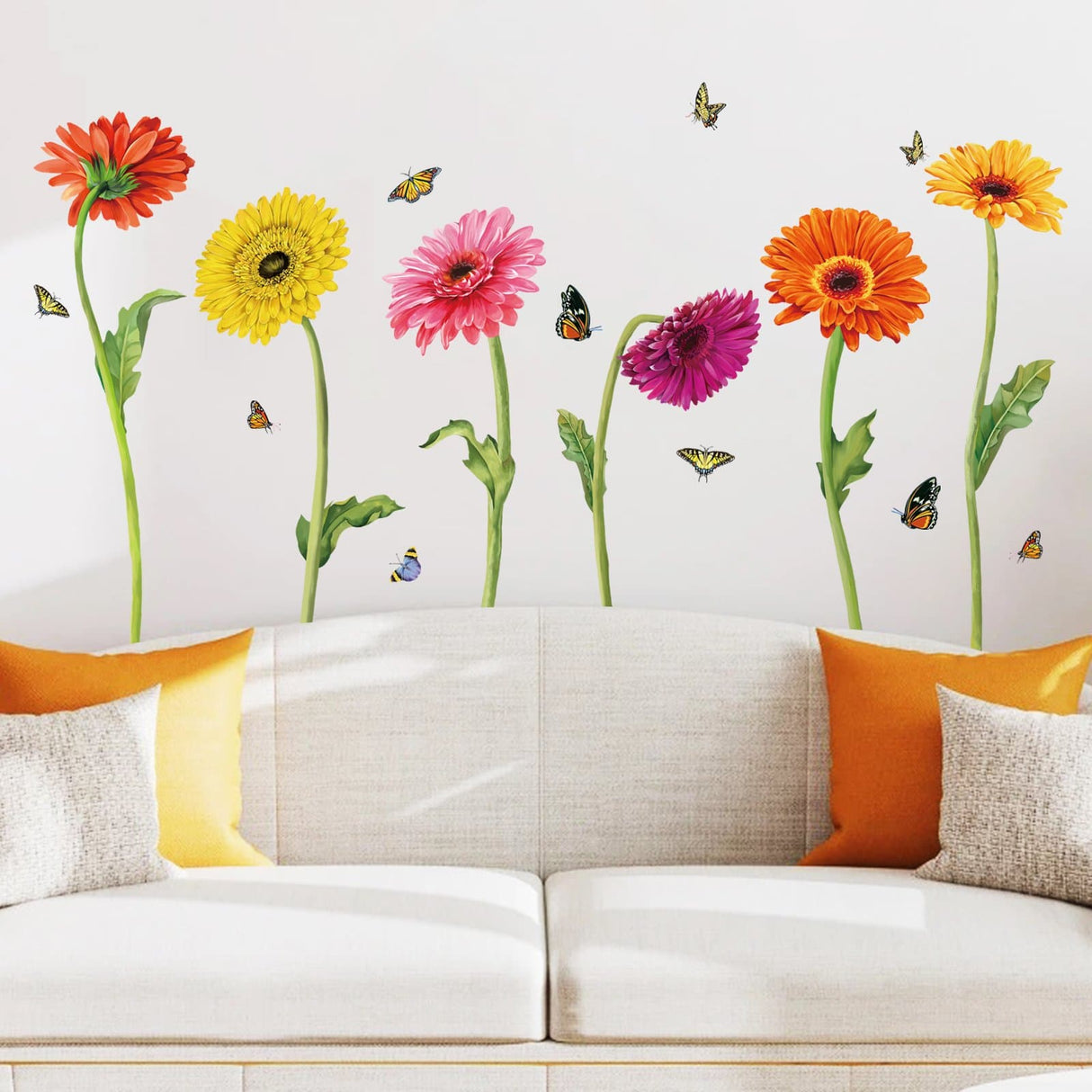 Colorful Flower Wall Decals