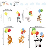 Colorful Animal Balloon Wall Decals