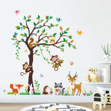 Forest Animals Tree Wall Decals