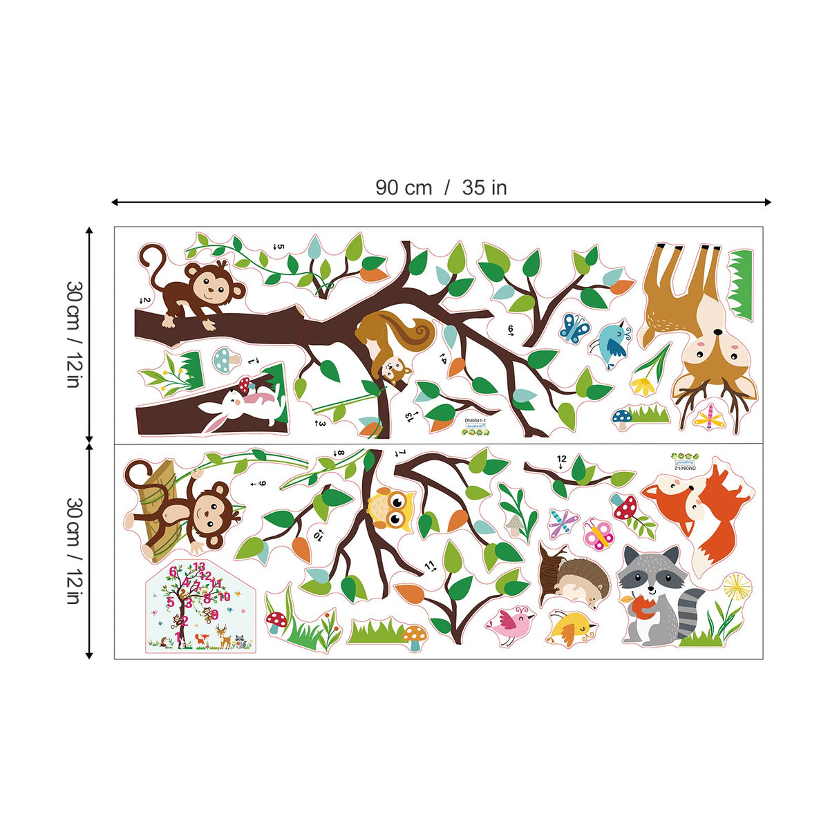 Forest Animals Tree Wall Decals
