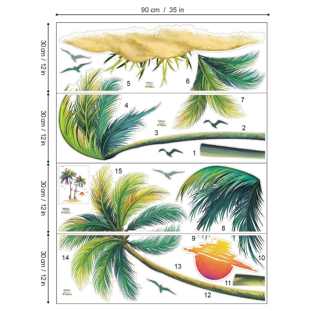 Palm Tree Wall Decals