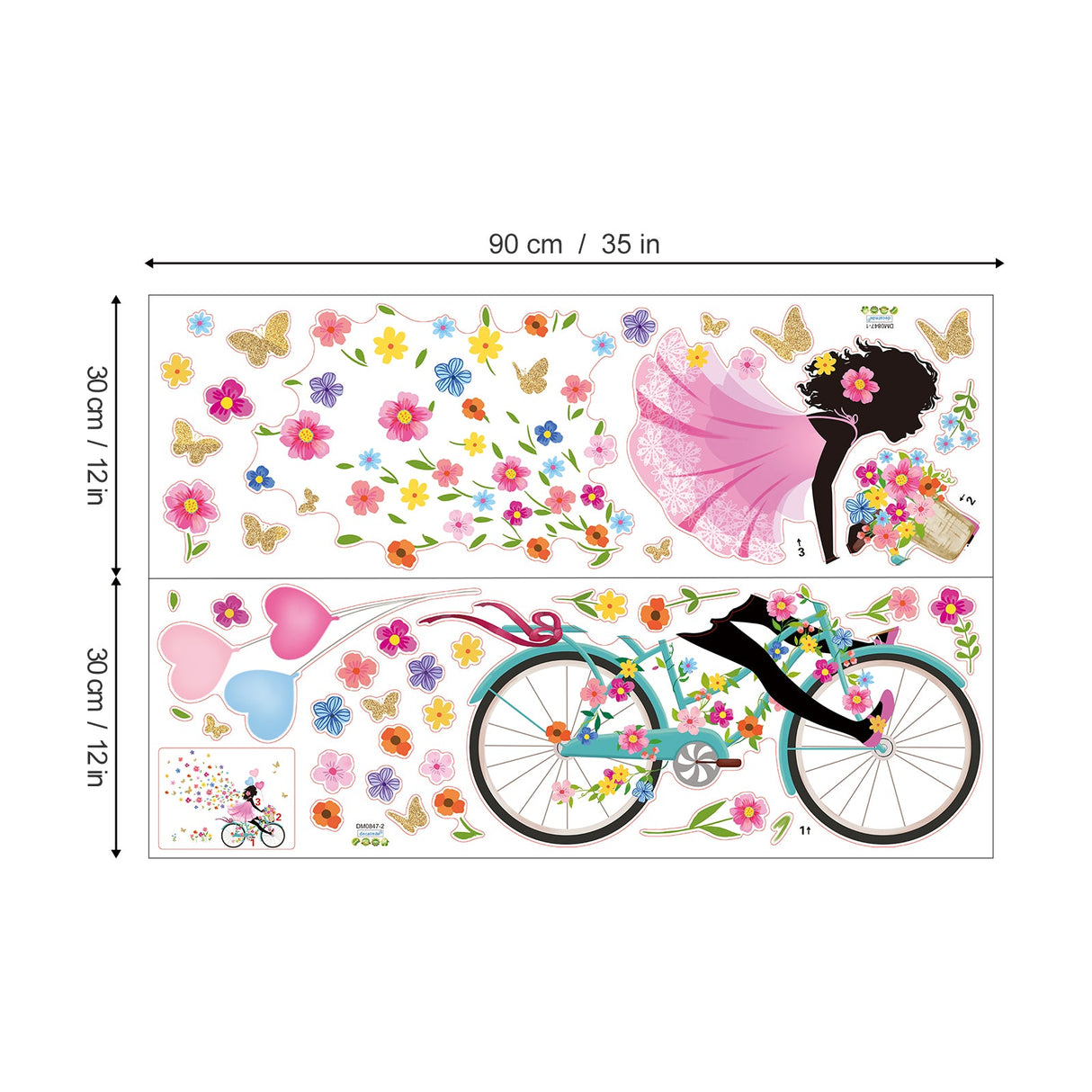 Flower Fairy Wall Decals