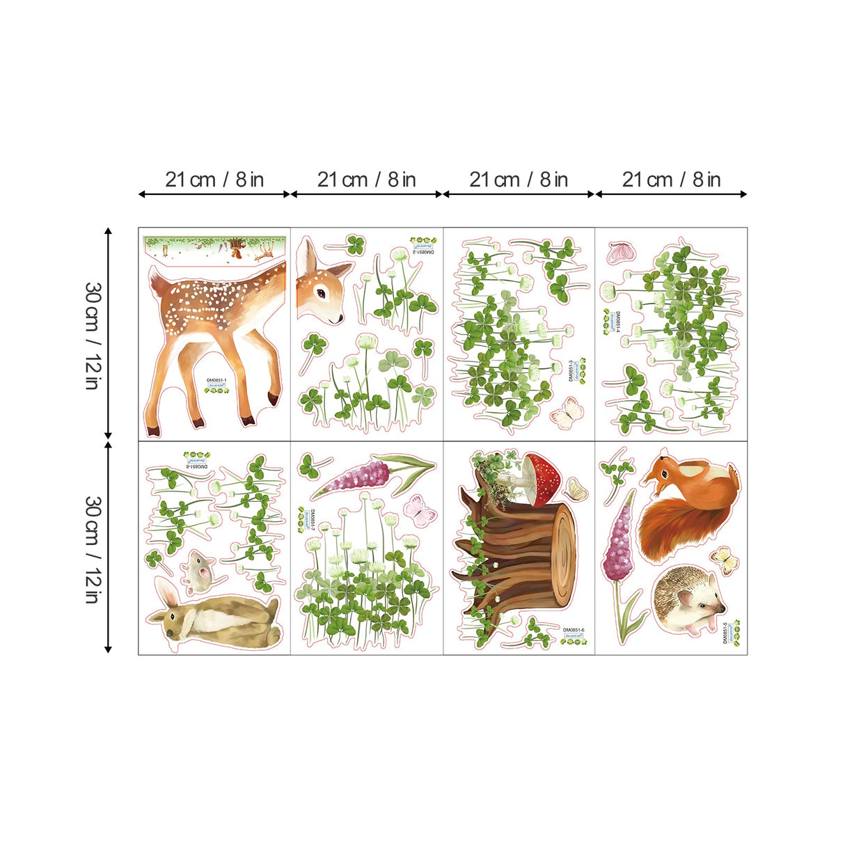 Woodland Animal Wall Decals