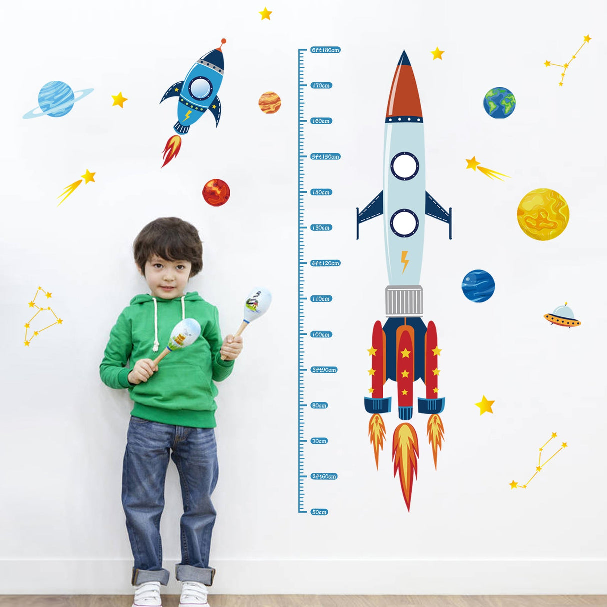 Rocket Height Chart Wall Decals