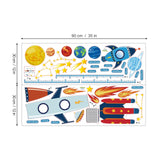 Rocket Height Chart Wall Decals