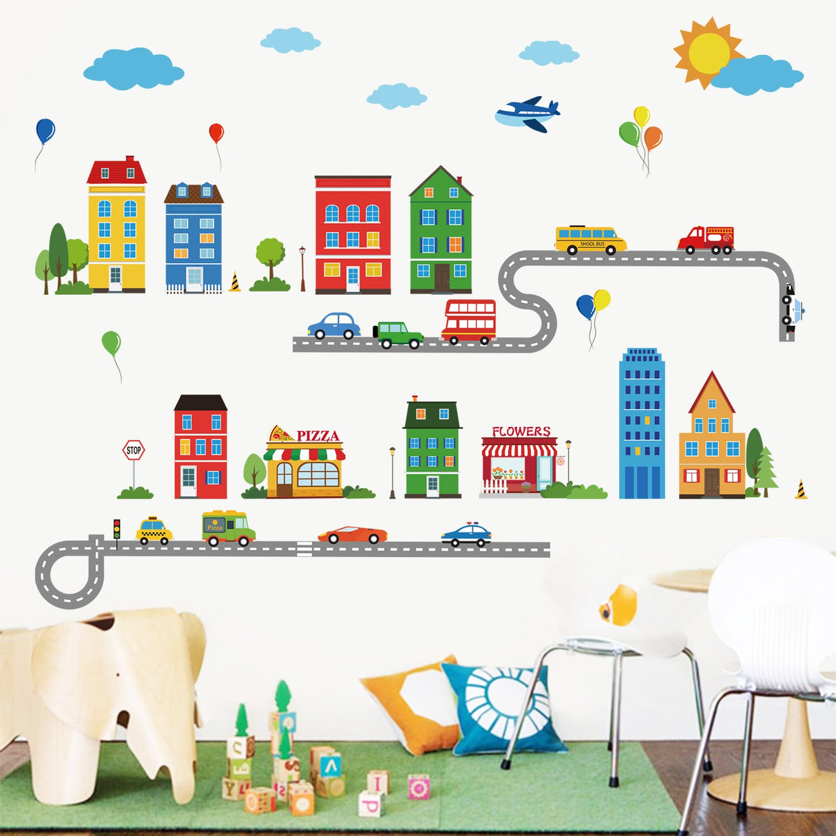 Construction City Wall Decals