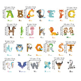 Animal Alphabet ABC Wall Decals