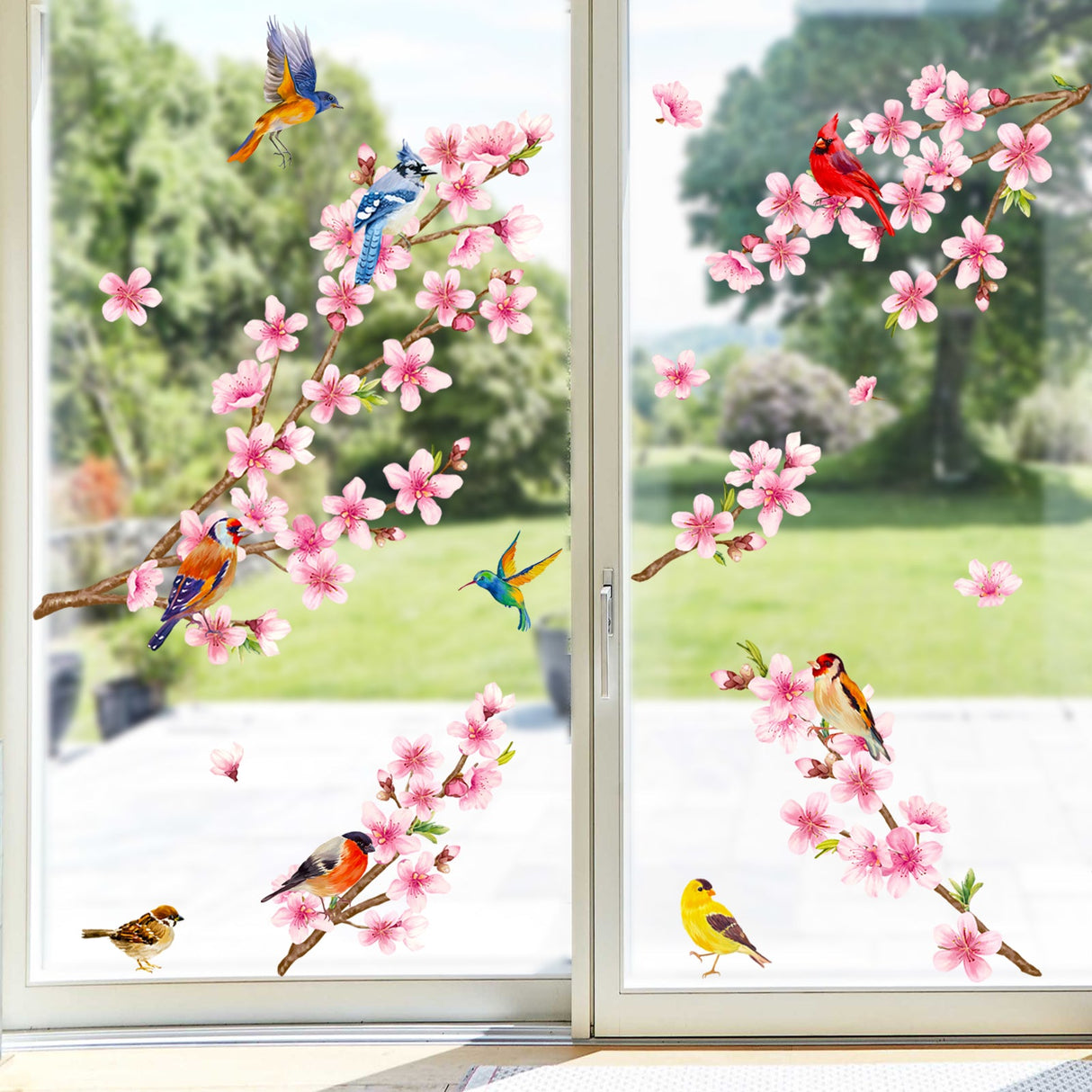 Cherry Blossom Branch Window Decals