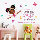 Black Girl Inspirational Quote Wall Decals