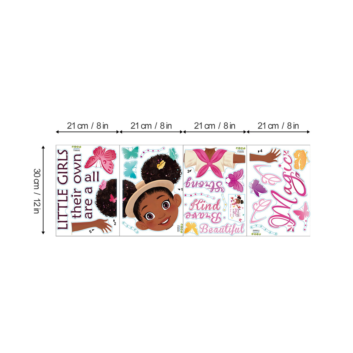 Black Girl Inspirational Quote Wall Decals