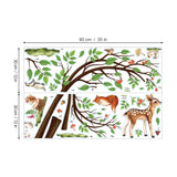 Woodland Animals Trees Wall Decals