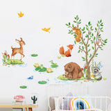 Jungle Animals Tree Wall Decals