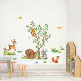 Jungle Animals Tree Wall Decals