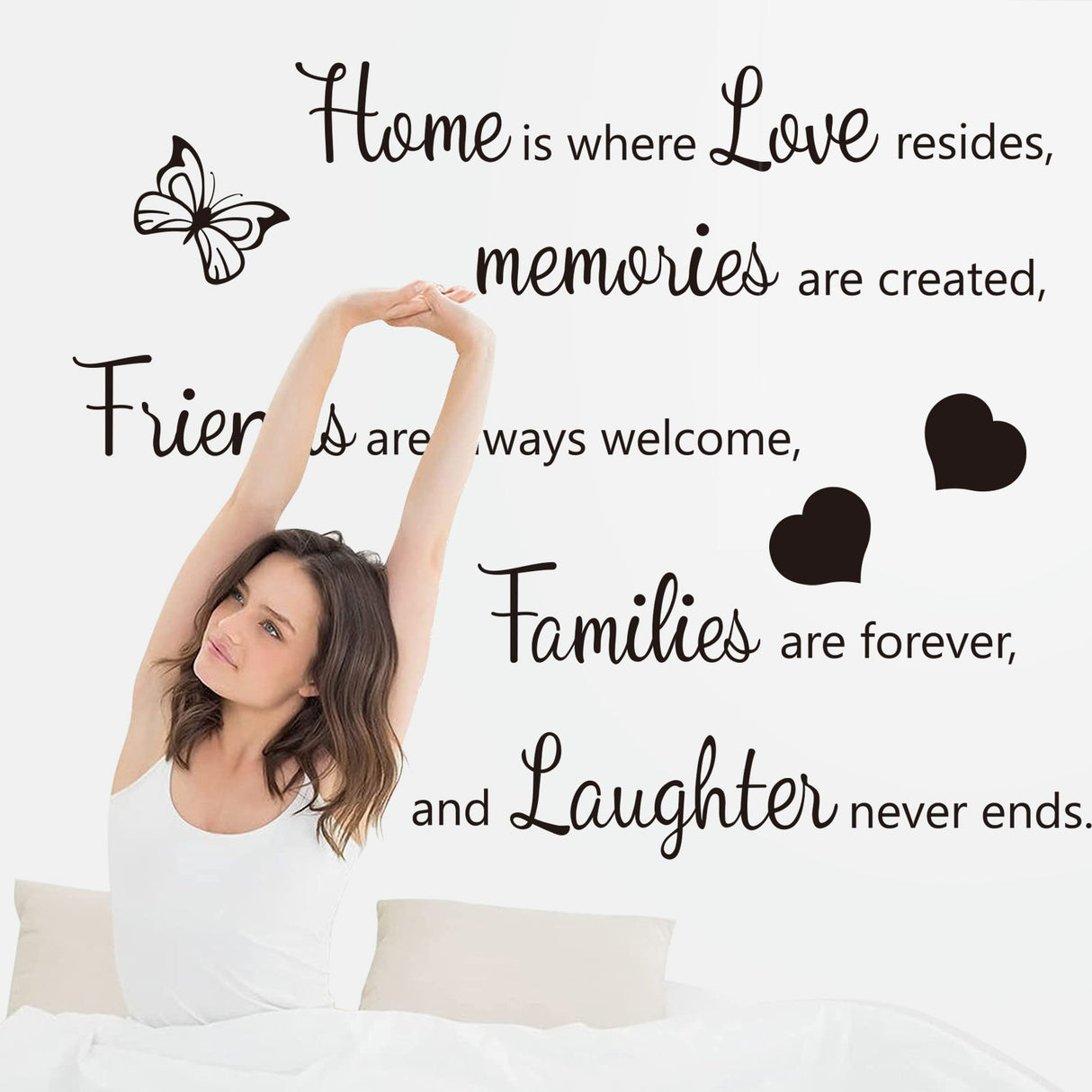 Home is where Love resides Wall Decals