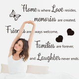 Home is where Love resides Wall Decals