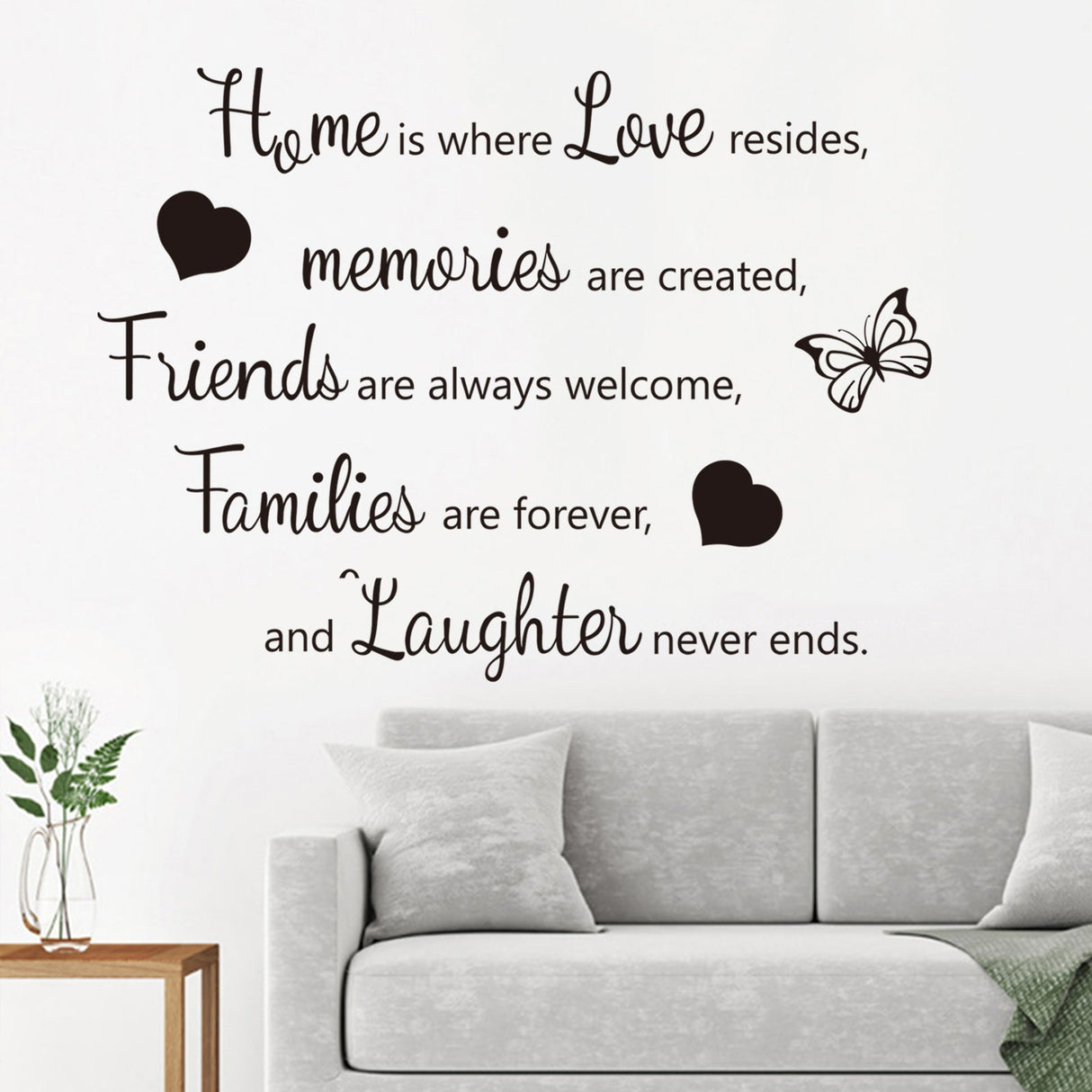 Home is where Love resides Wall Decals