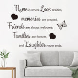 Home is where Love resides Wall Decals