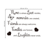 Home is where Love resides Wall Decals