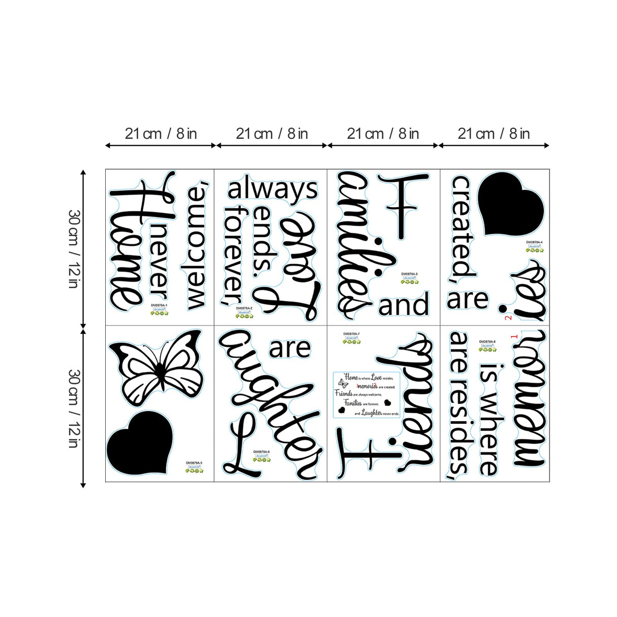 Home is where Love resides Wall Decals