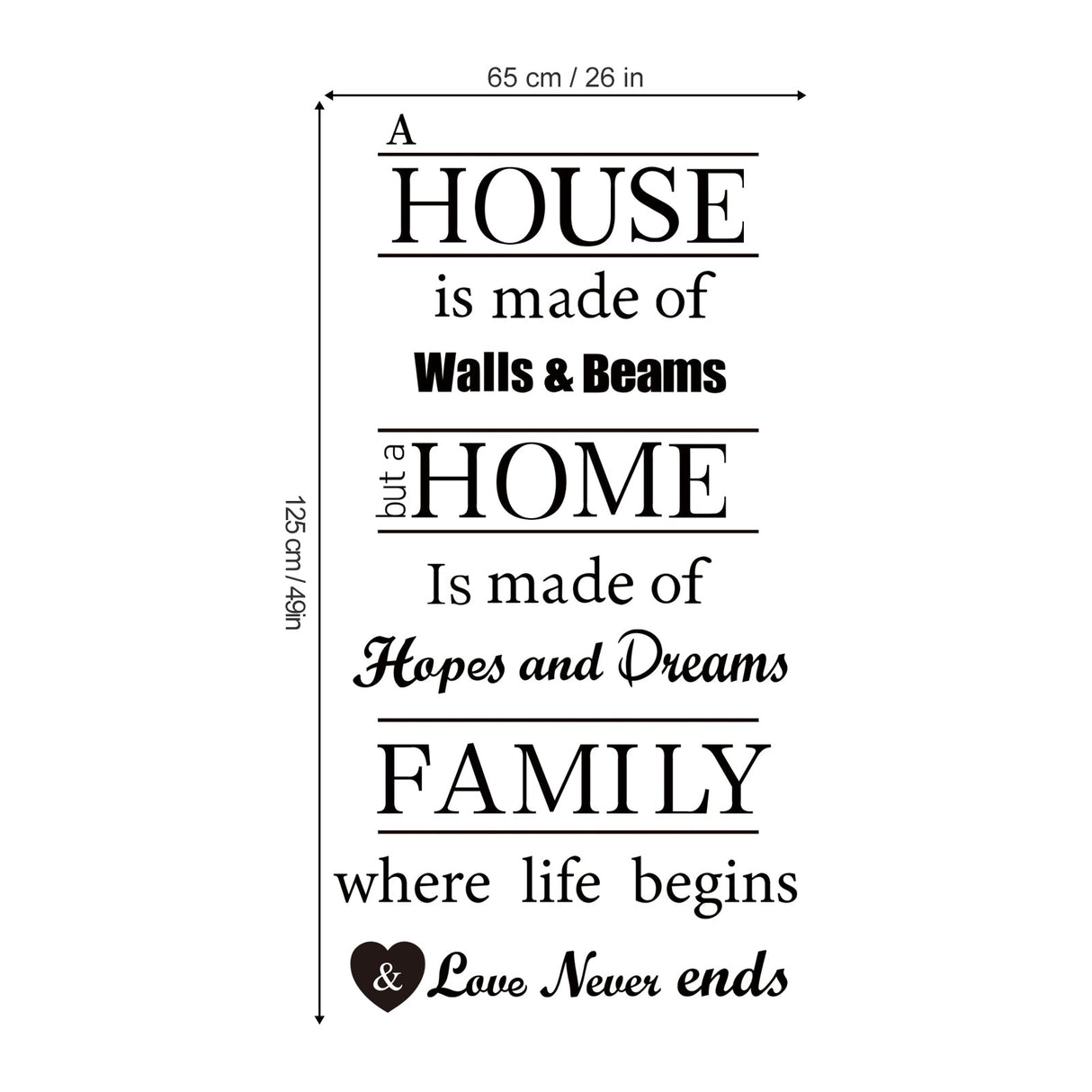 Inspirational Sayings Wall Decals