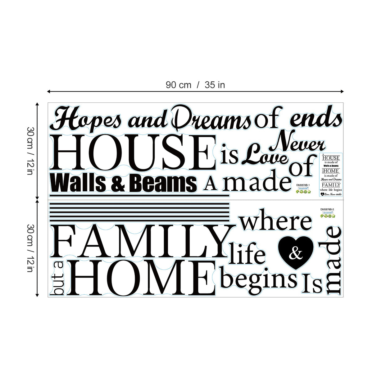 Inspirational Sayings Wall Decals